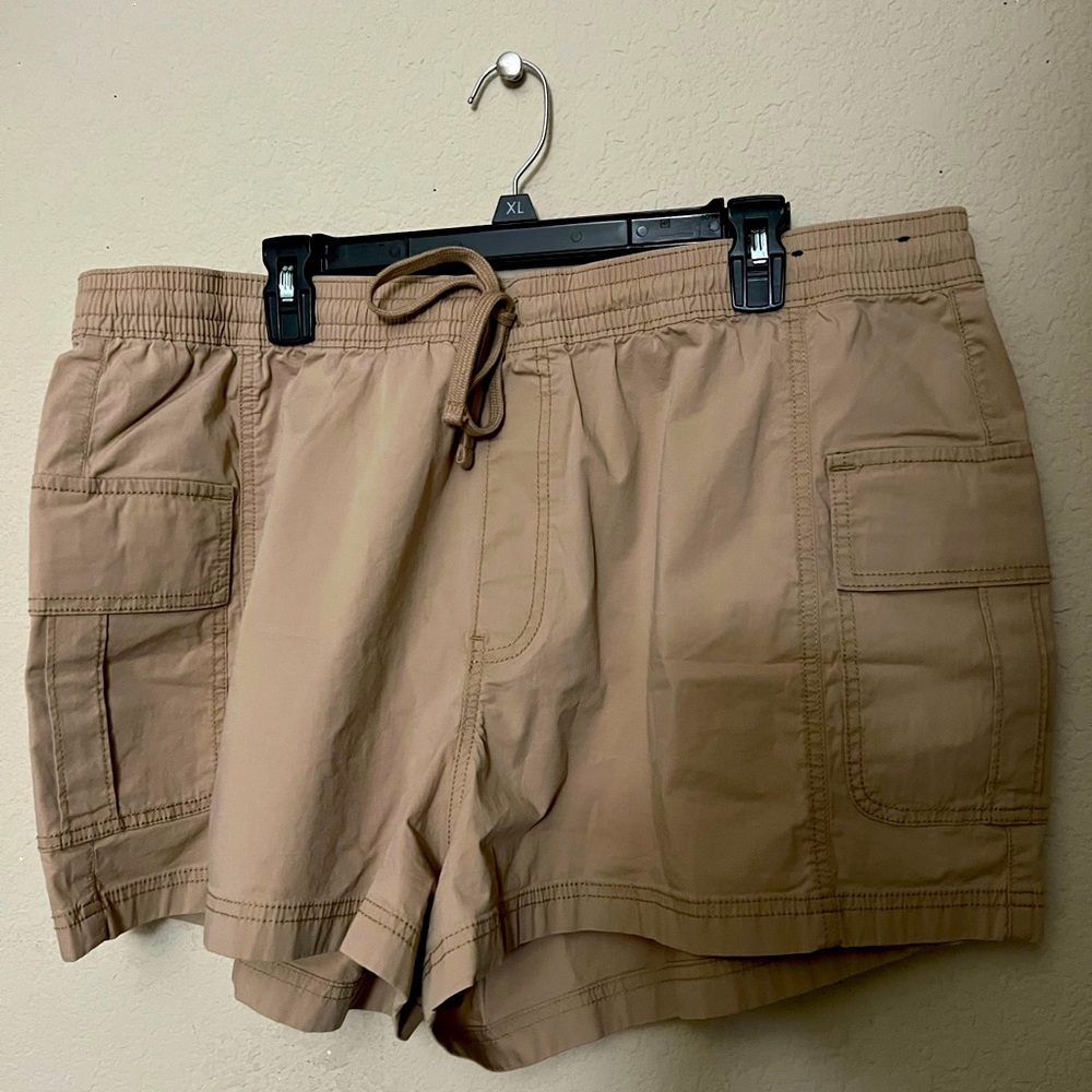 Khaki Cargo Shorts